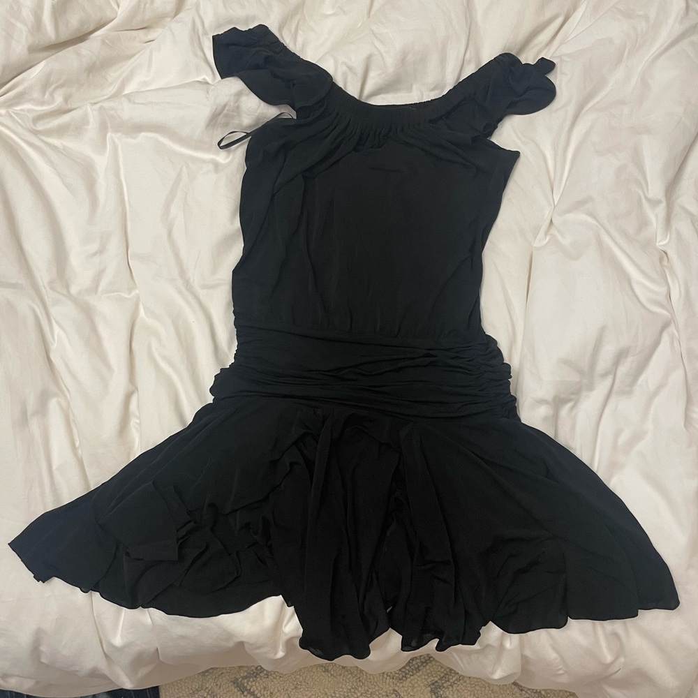 BCBGMaxAzria Black Off-Shoulder Dress